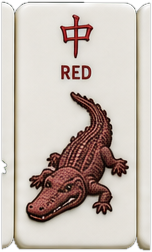 Red dragon tile
